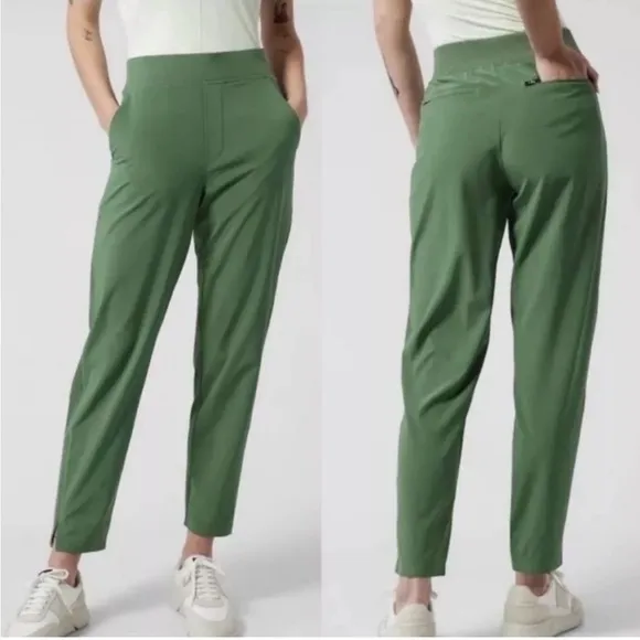NWOT Athleta Vineyard Green Brooklyn Ankle Pull On Pant - Image 2