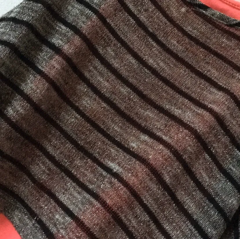 Preppy Core Striped Crop Top Multiple Size S petite - Image 3