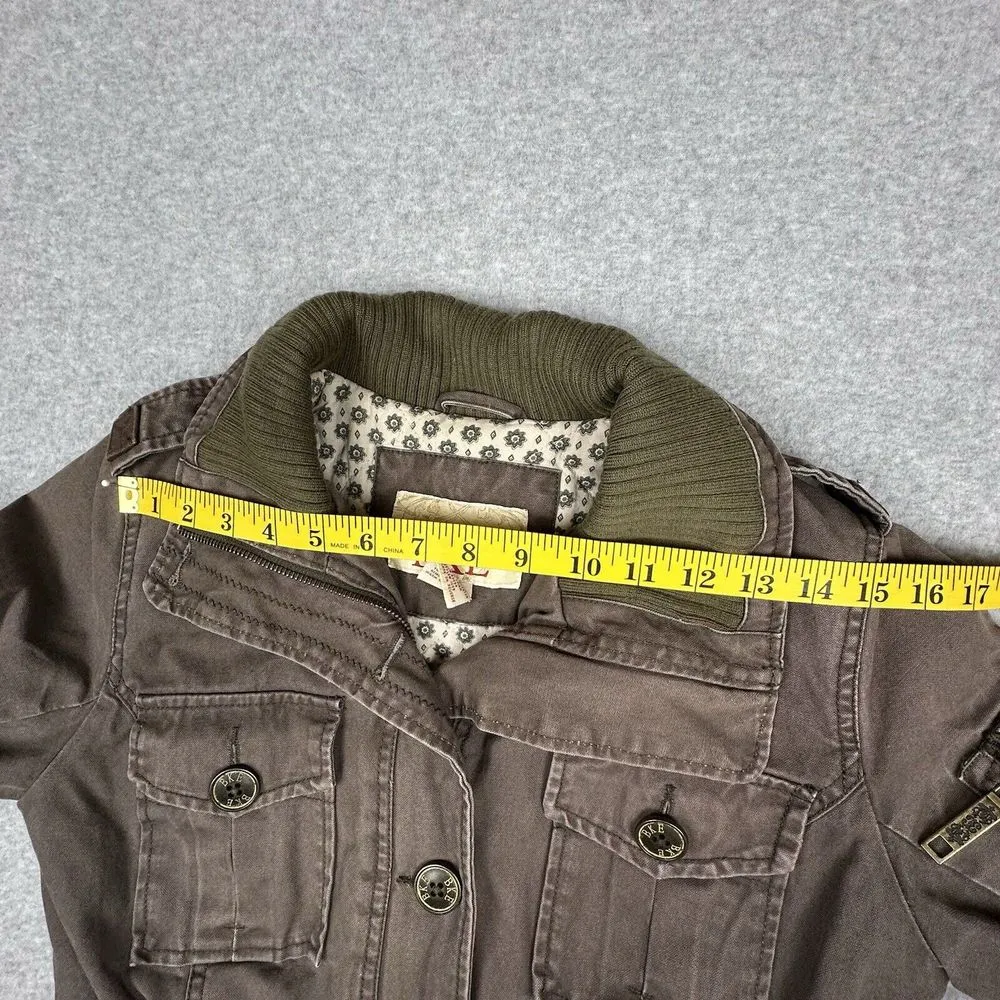 Buckle Brown Bomber Jacket - Image 14