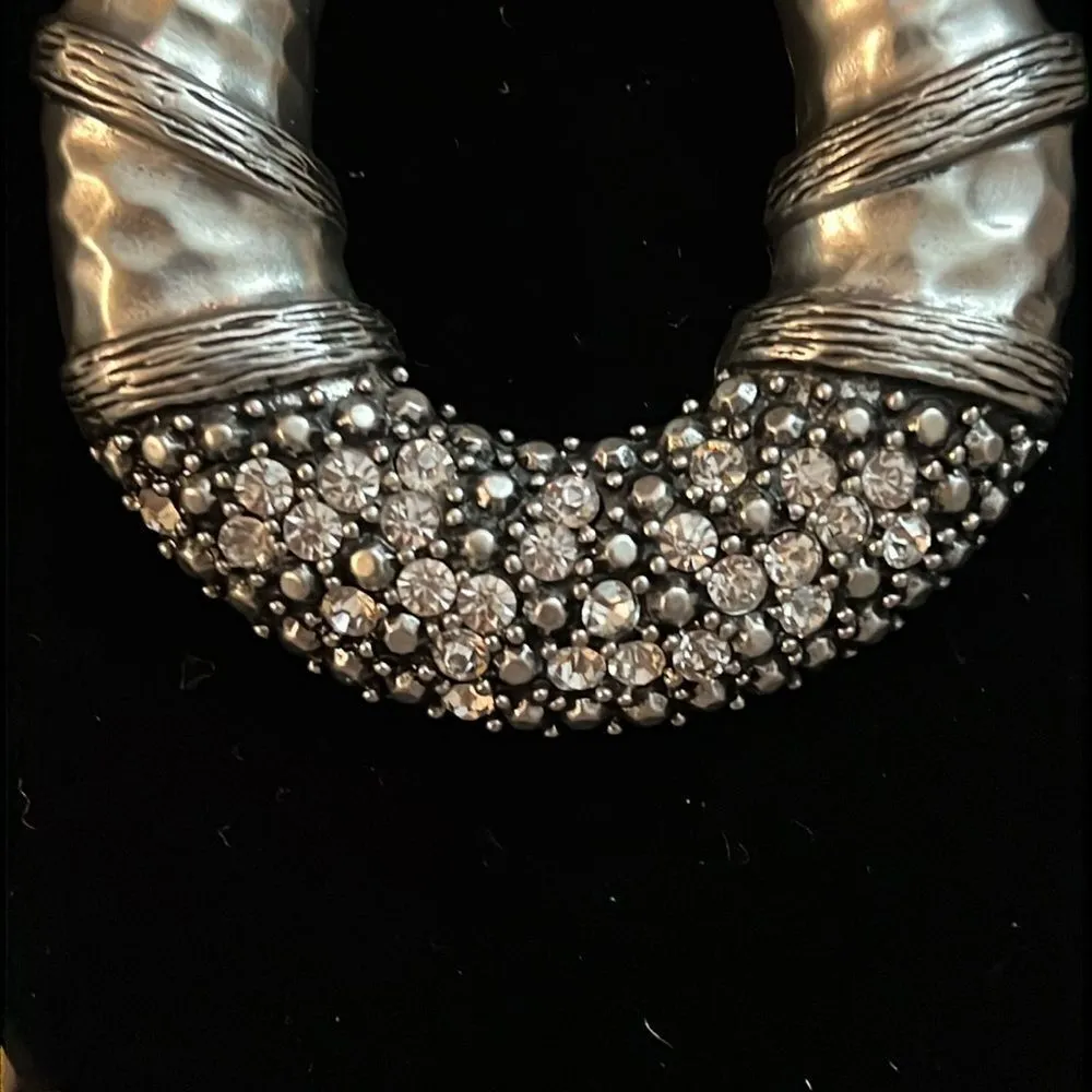 NEW Premier Designs Statement Silver Pendant and Multi Strand Silver Chain - Image 3