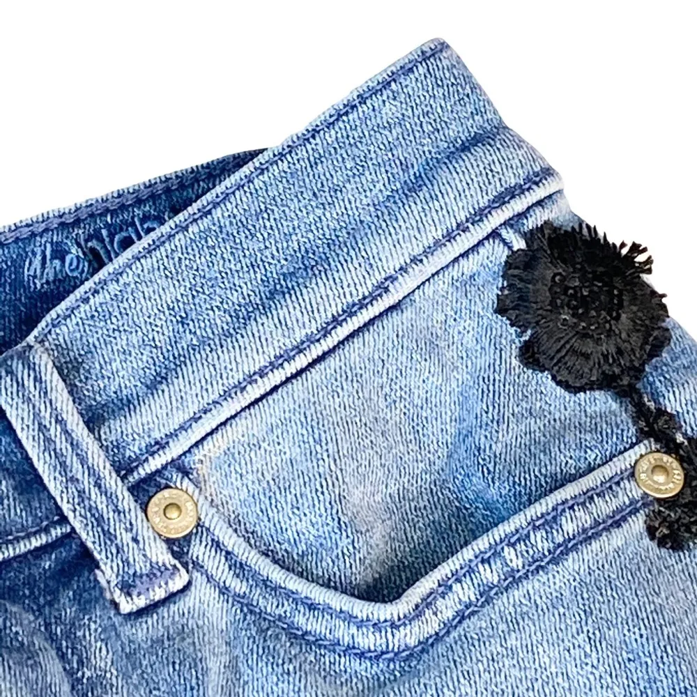 7FAM 7 for all Mankind Luxe Vintage ☻︎ High Sequin Embroidery Skinny Jeans ☻︎ 24 - Image 11