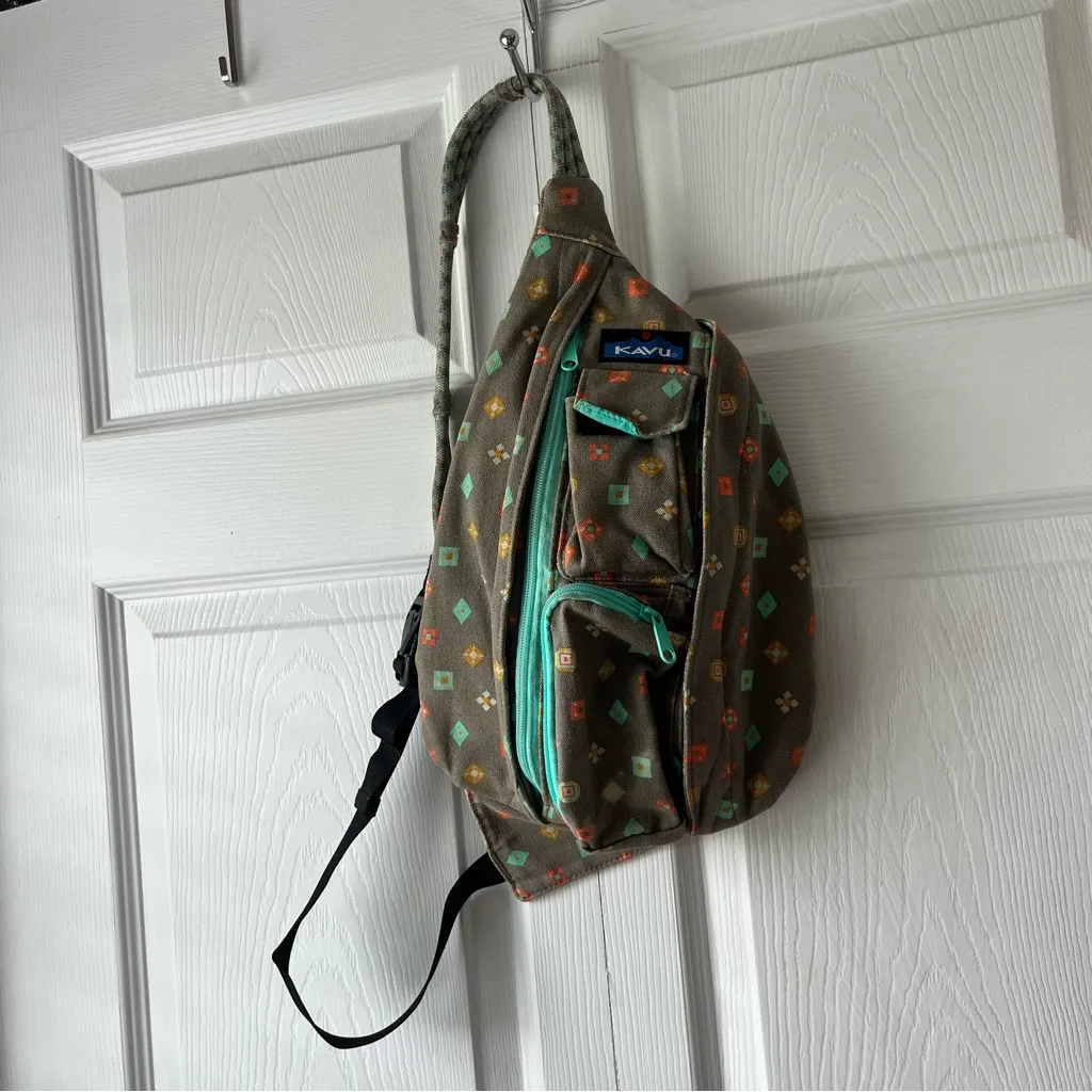 KAVU  Blossom Rope Bag Flowers Floral Backpack Sling - Image 2