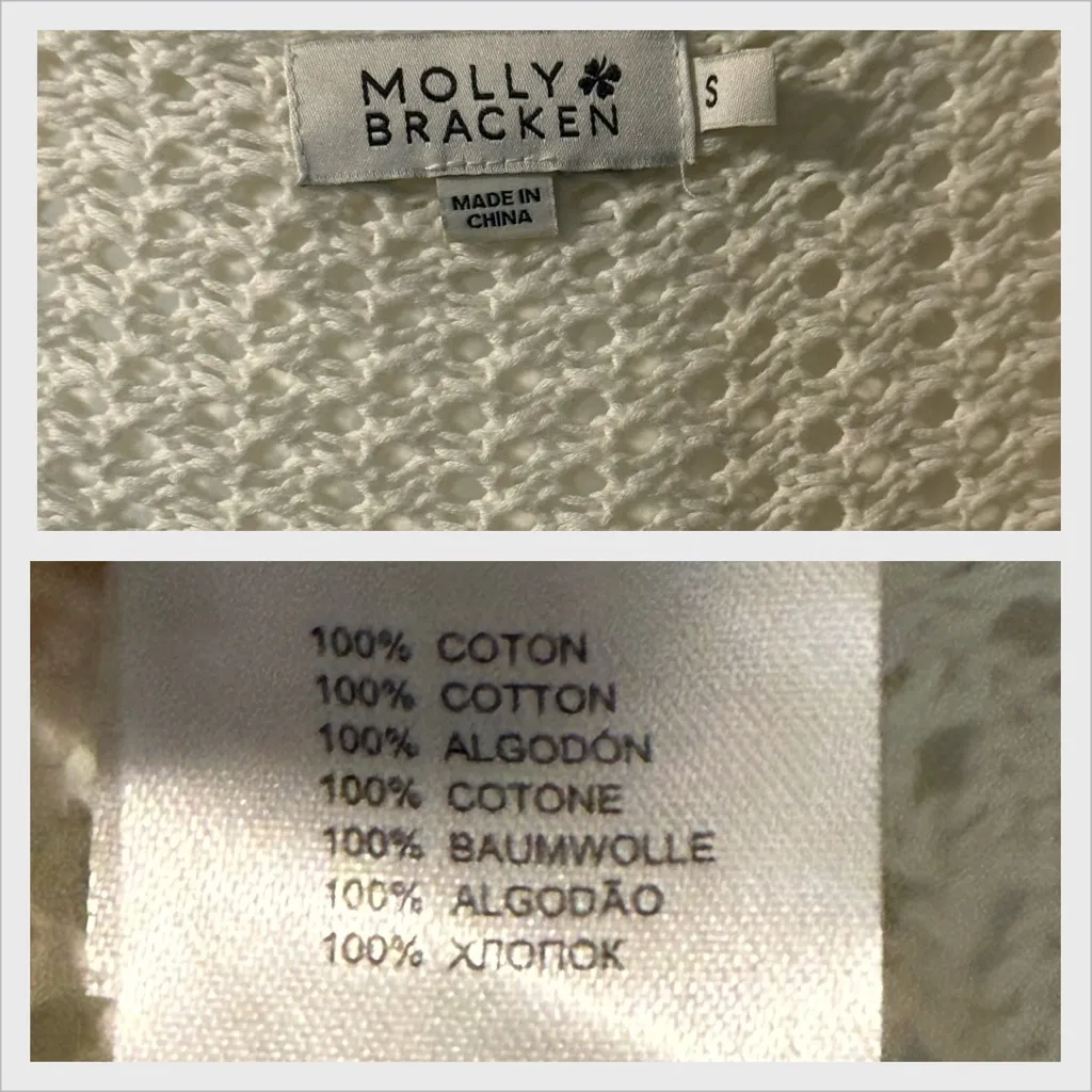 ✨Molly Bracken Knit Cardigan w Front Tie Size S - Image 3