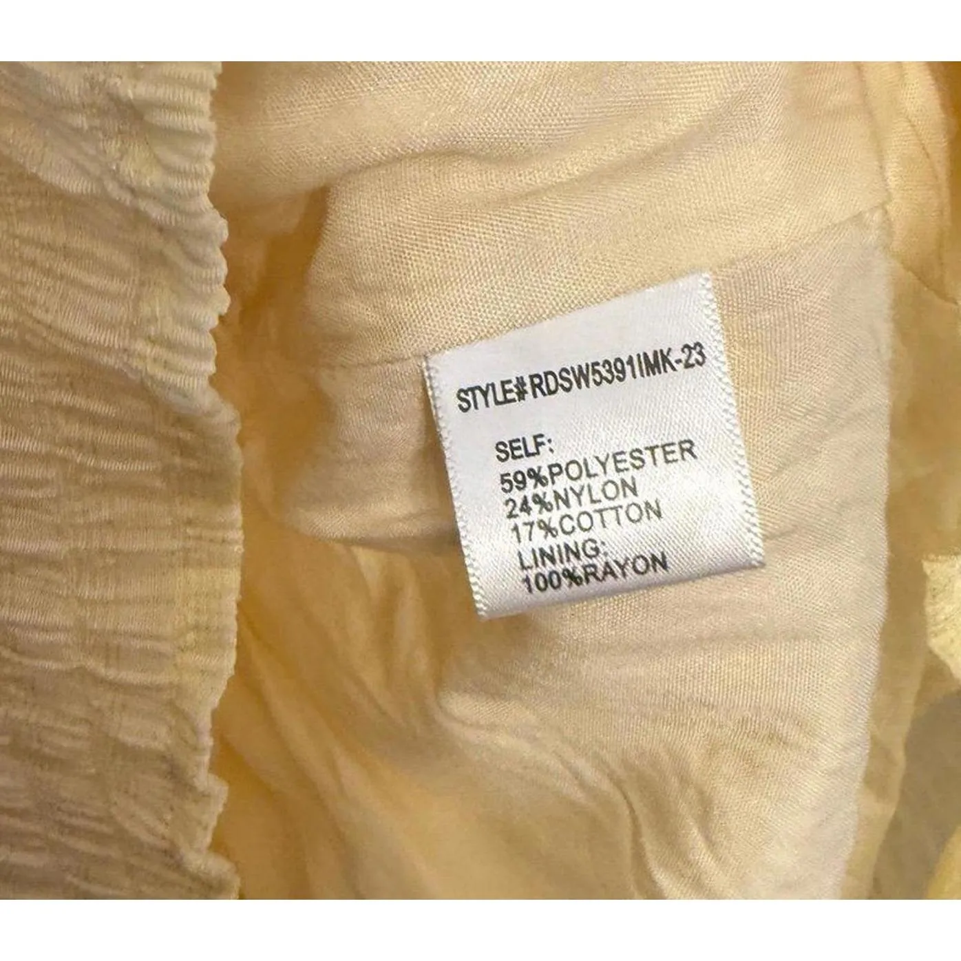 NWT Altar'd State Butter yellow Puff Sleeve Romper, size Large - Image 6