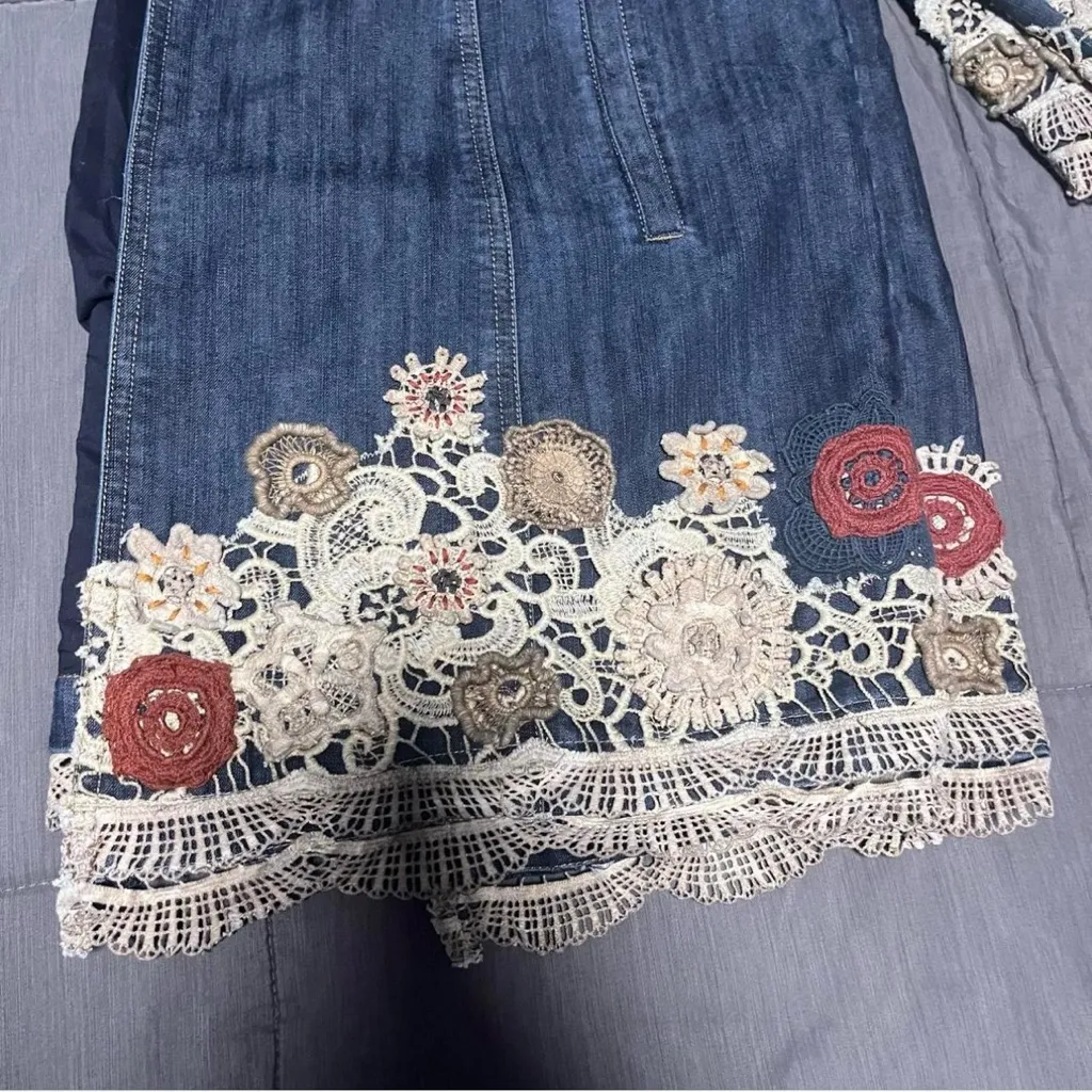 Chicos size 2 denim duster - Image 2