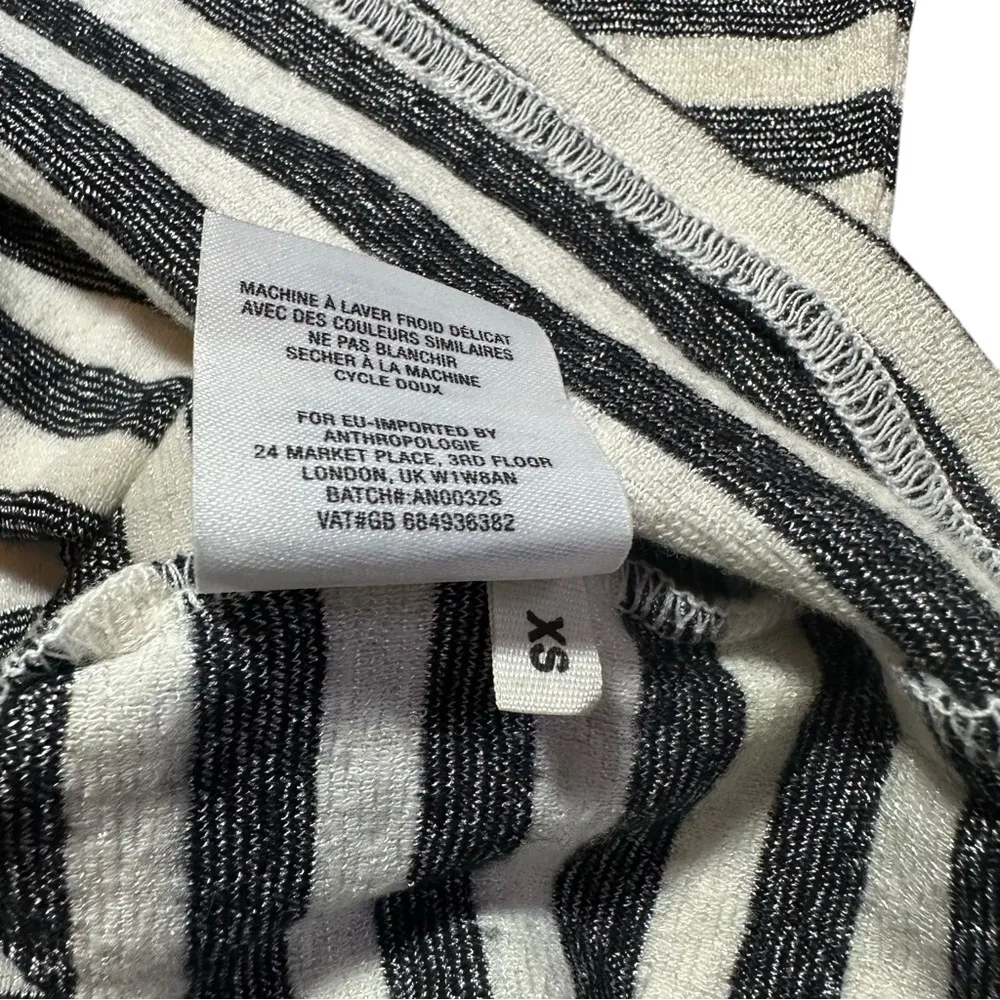 Michael Stars Gray White Stripe 3/4 Sleeve XS/ S - Image 7