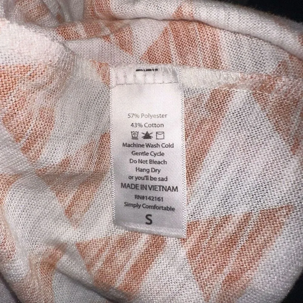 Lularoe orange triangle S lightweight Sarah sweater duster with pockets - Image 3