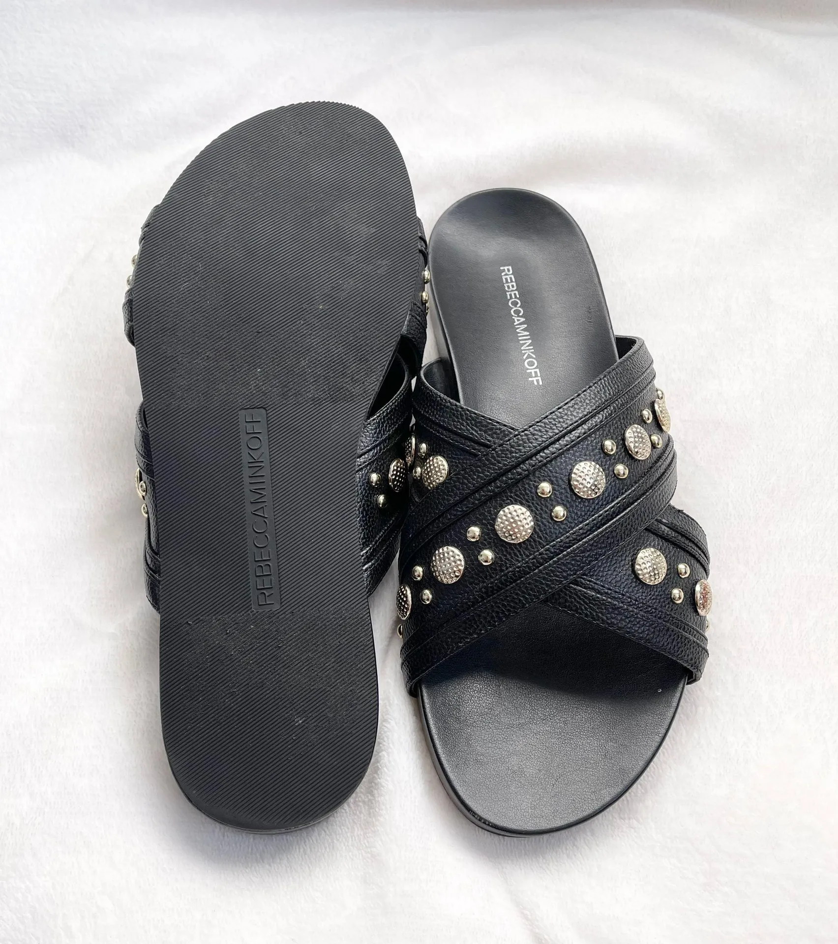 Studded Black Sandals - Image 3