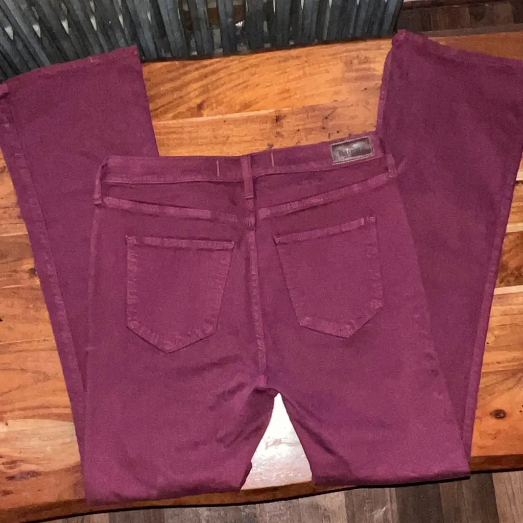 Hollister Deep Red Flare Jeans - Image 3