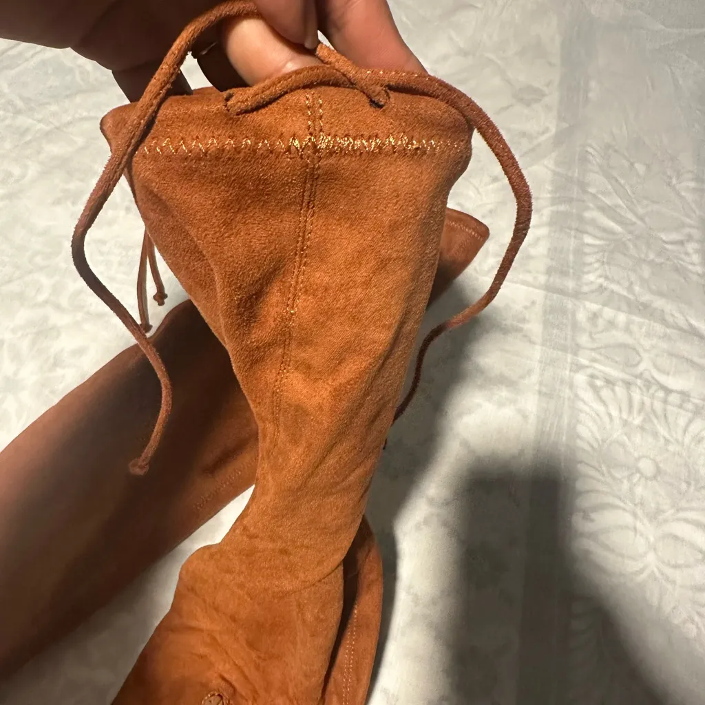 Olivia marrón Over the Knee heel Boots Brown Size 7 - Image 2