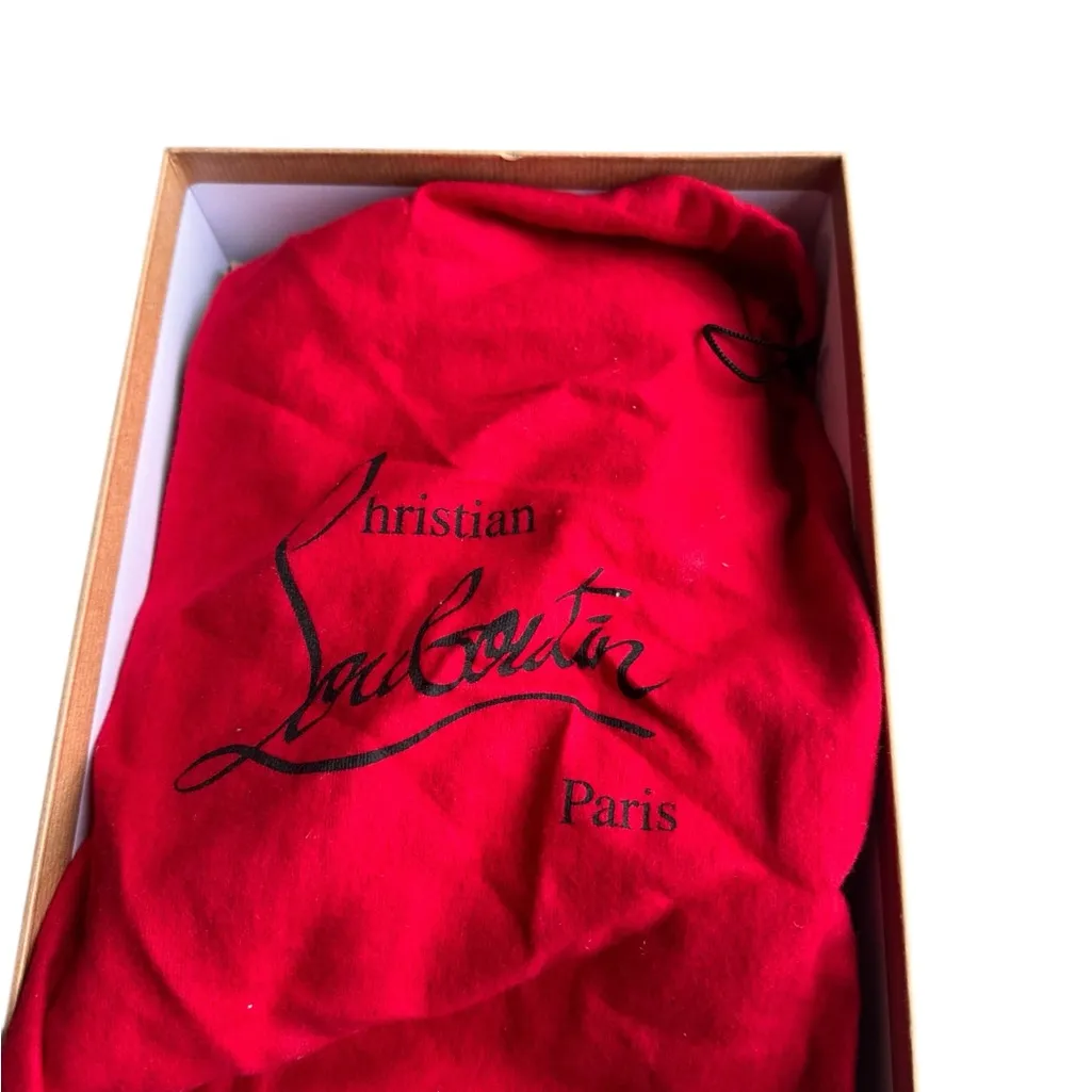 Christian Louboutin - So Kate 120 Patent Pumps Heels Nude Sz 41 - Image 13