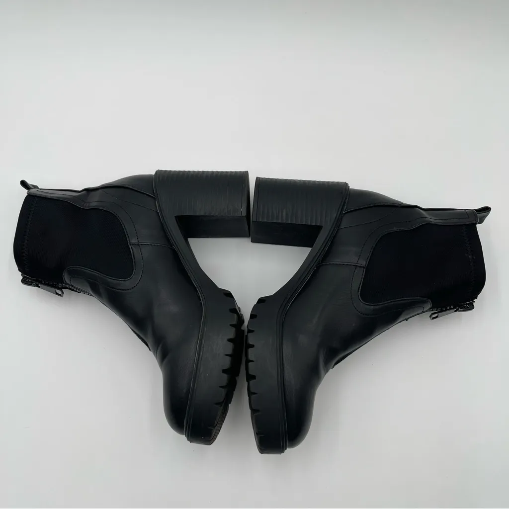 MADDEN GIRL Truffle Lug Chelsea Black Ankle Boots Women’s Sz 7 Chunky Y2K - Image 7