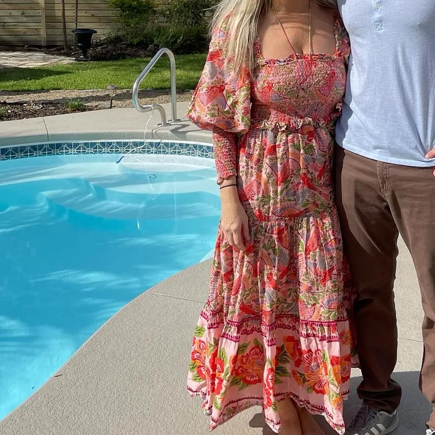 Farm Rio Macaw Flight Smocked Top‎ Maxi Dress - Image 2