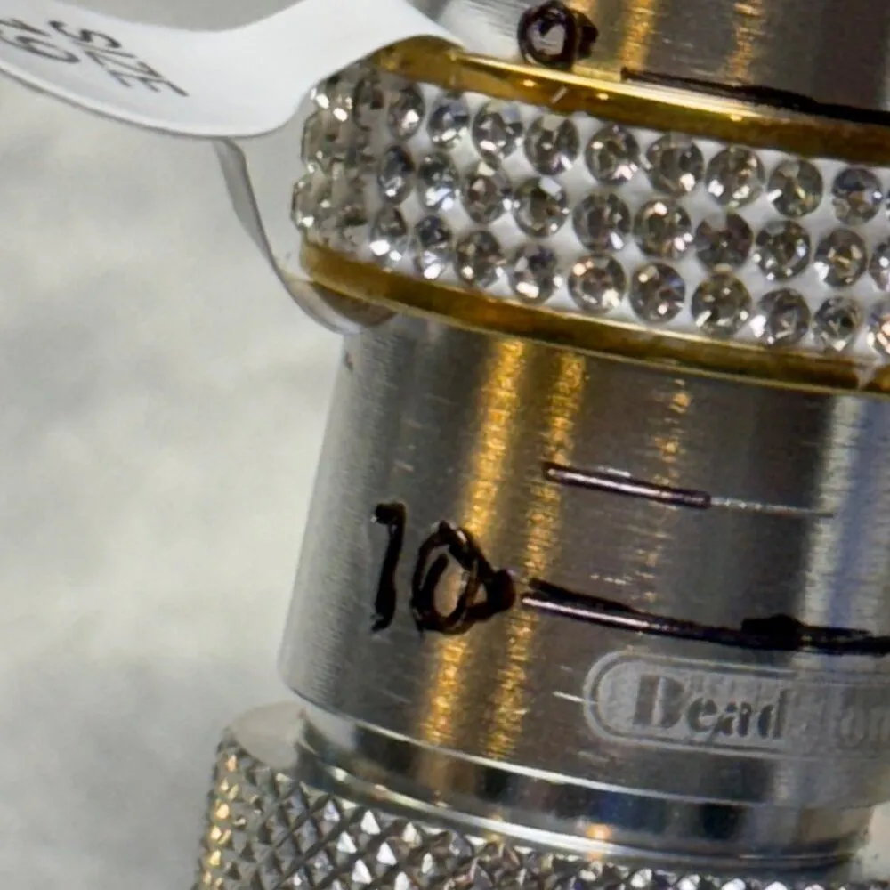 Gold Tone Stainless Steel Ring with Clear Rhinestone Inlay Size 9.25 US - Image 12