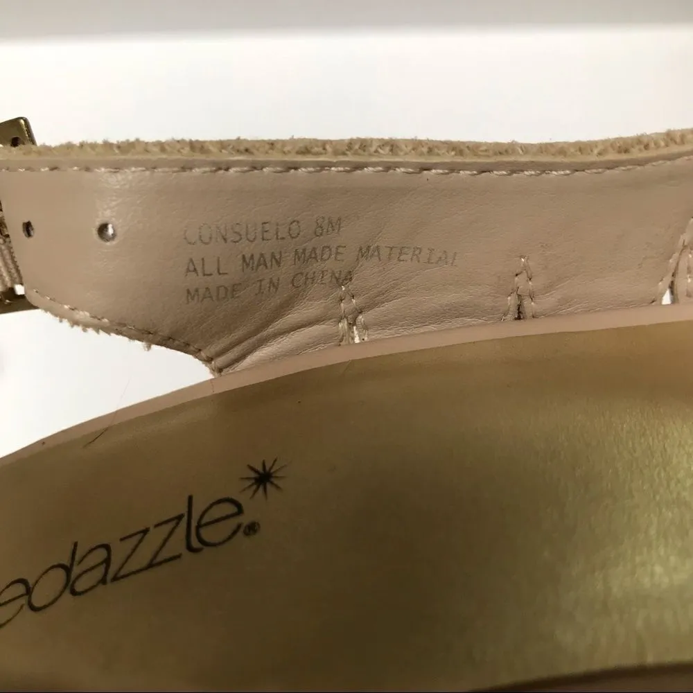 Shoe Dazzle Consuelo nude platform heels 8 - Image 6