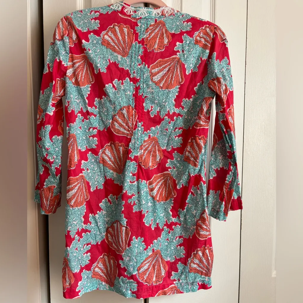 Lilly Pulitzer Sarasota Beaded Tunic Top in Coralina Print – Size Small - Image 8