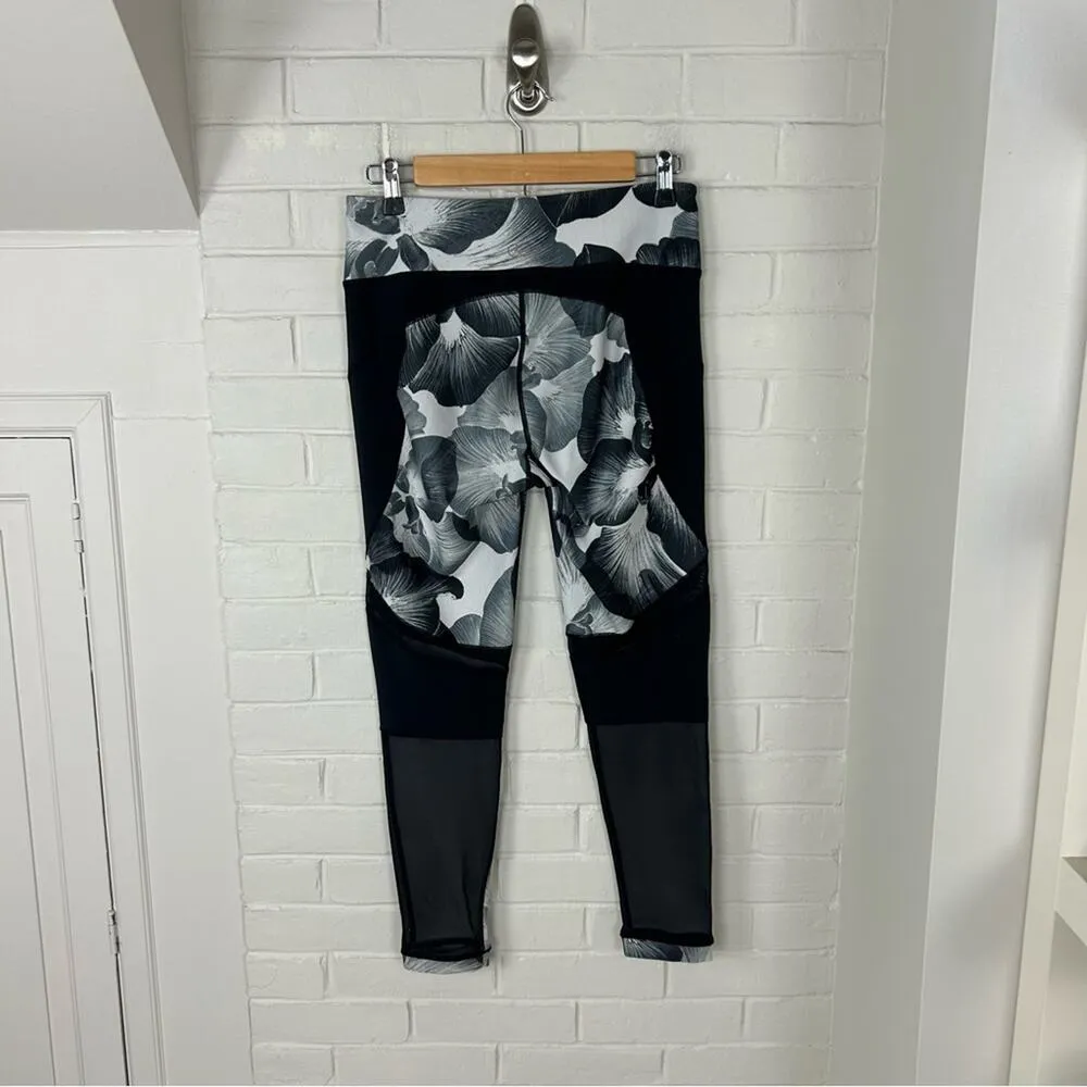 Calia by Carrie Underwood Dark Floral Mesh Athletic Leggings Size M - Image 9