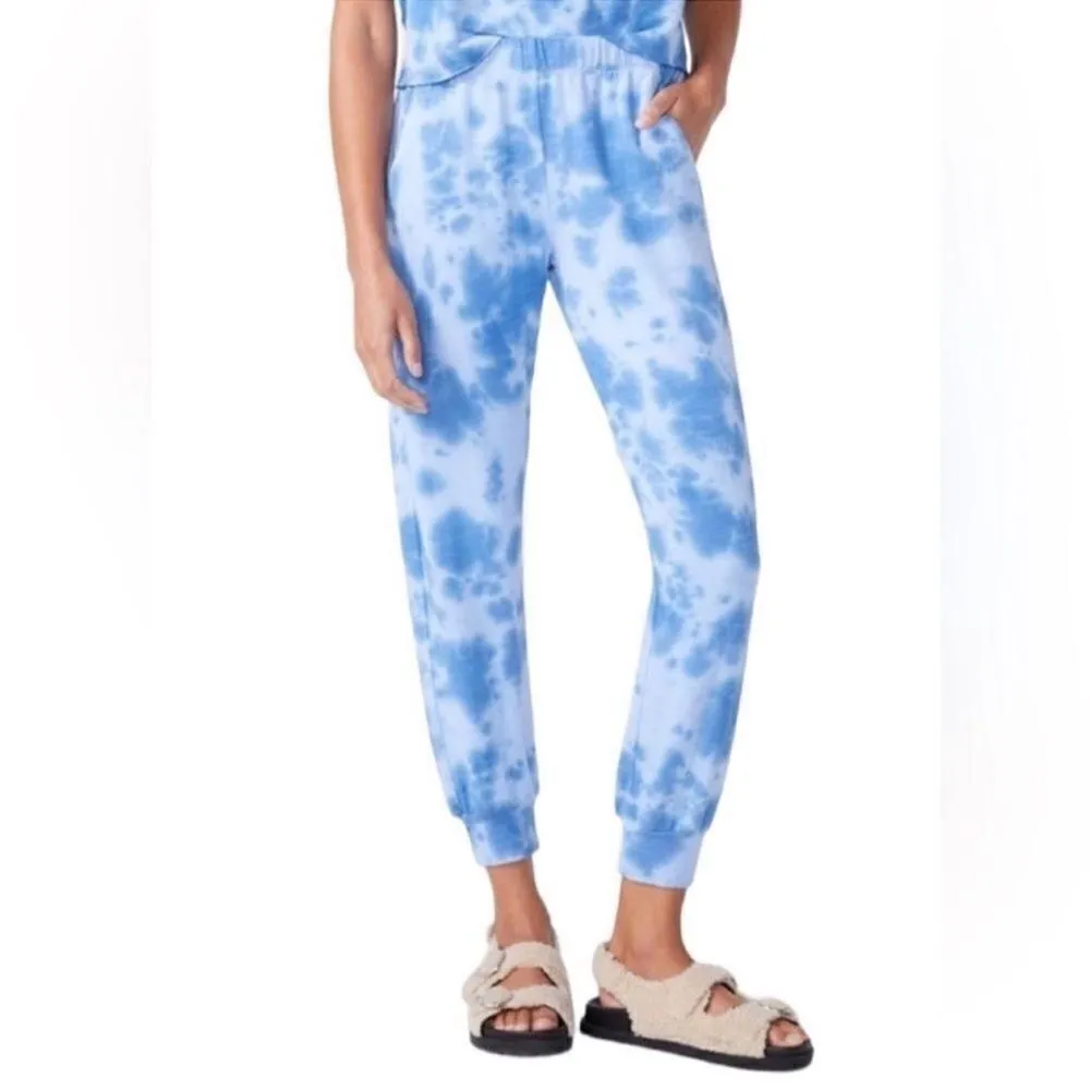 Monrow Tye Dye Blue & White
Joggers(Size Small) Blue - Image 2