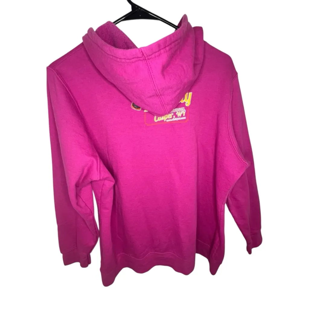 Harley Davidson Pink Graphic Casper Wyoming Zip Up Hoodie Size undefined - Image 4