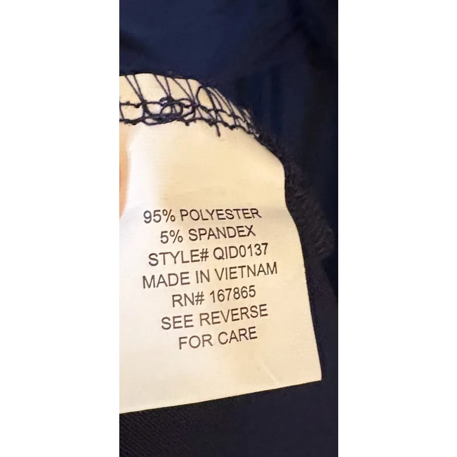 NY Collection Navy A-Line Dress Ruching Waist Sleeves Plus Size 1X NWT - Image 8