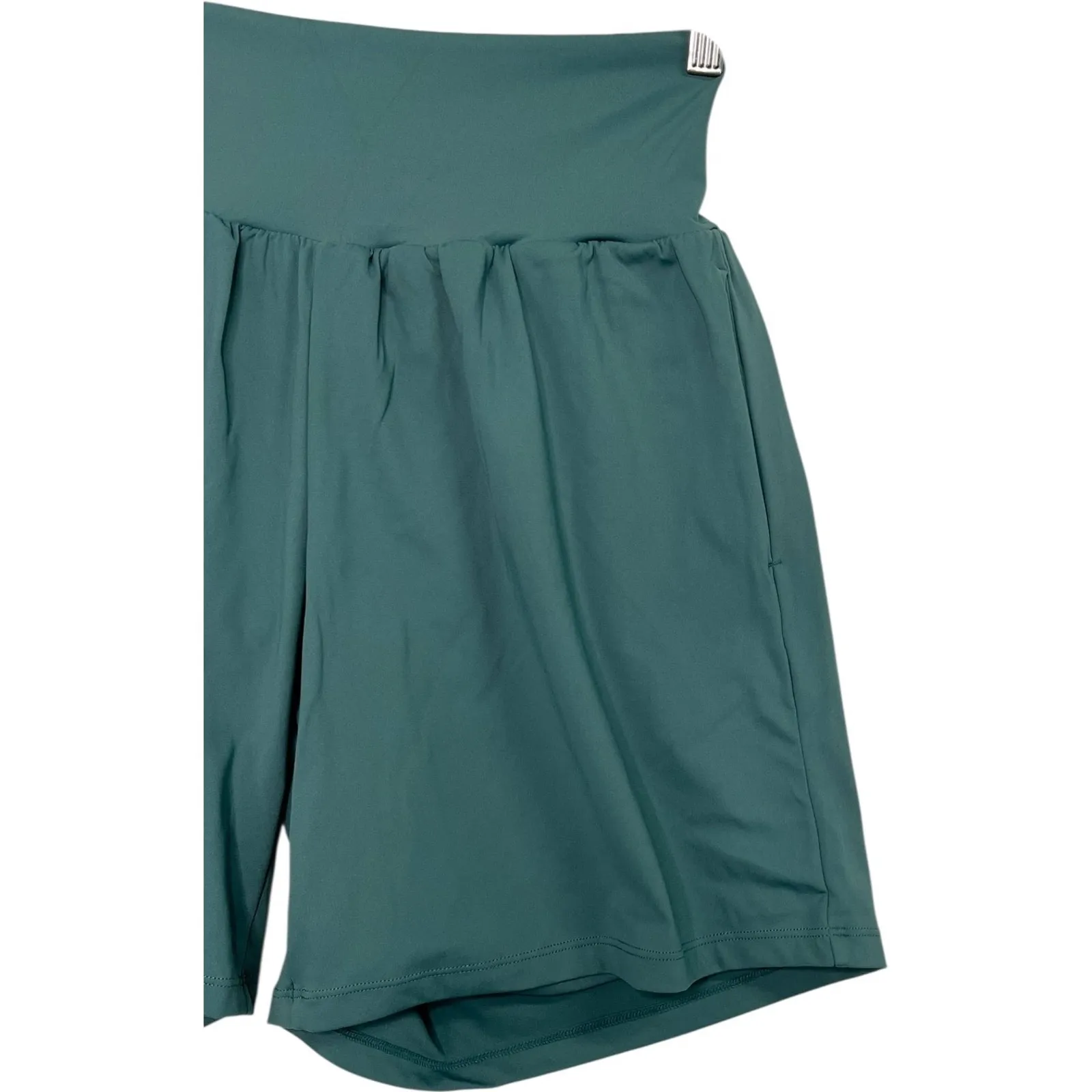 New Halara SoftlyZero Airy Shorts Womens Medium Green High Rise Activewear Yoga - Image 6