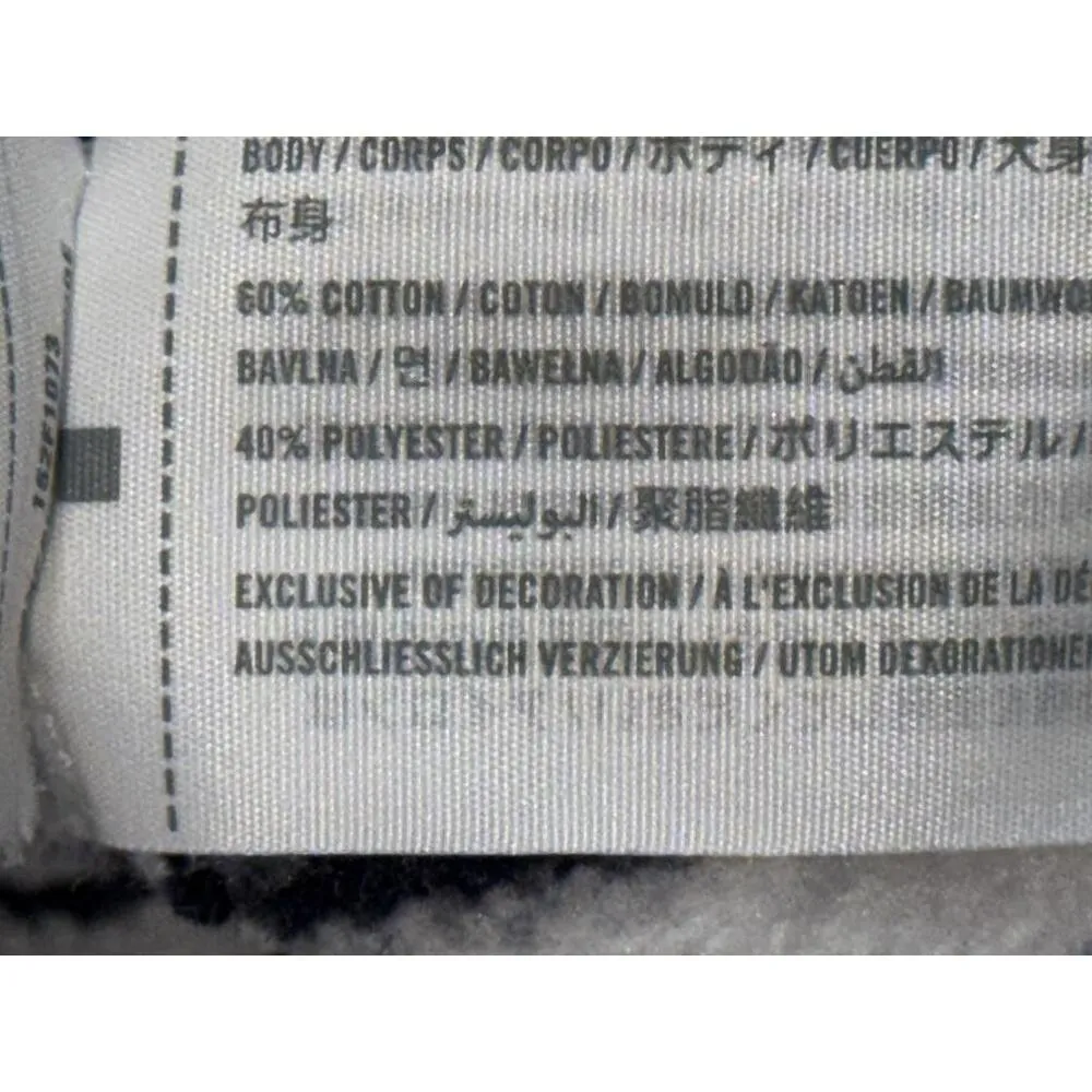 Abercrombie & Fitch Soft AF White Black Stripe Sweatshirt V-Neck Sweater Size XL - Image 4