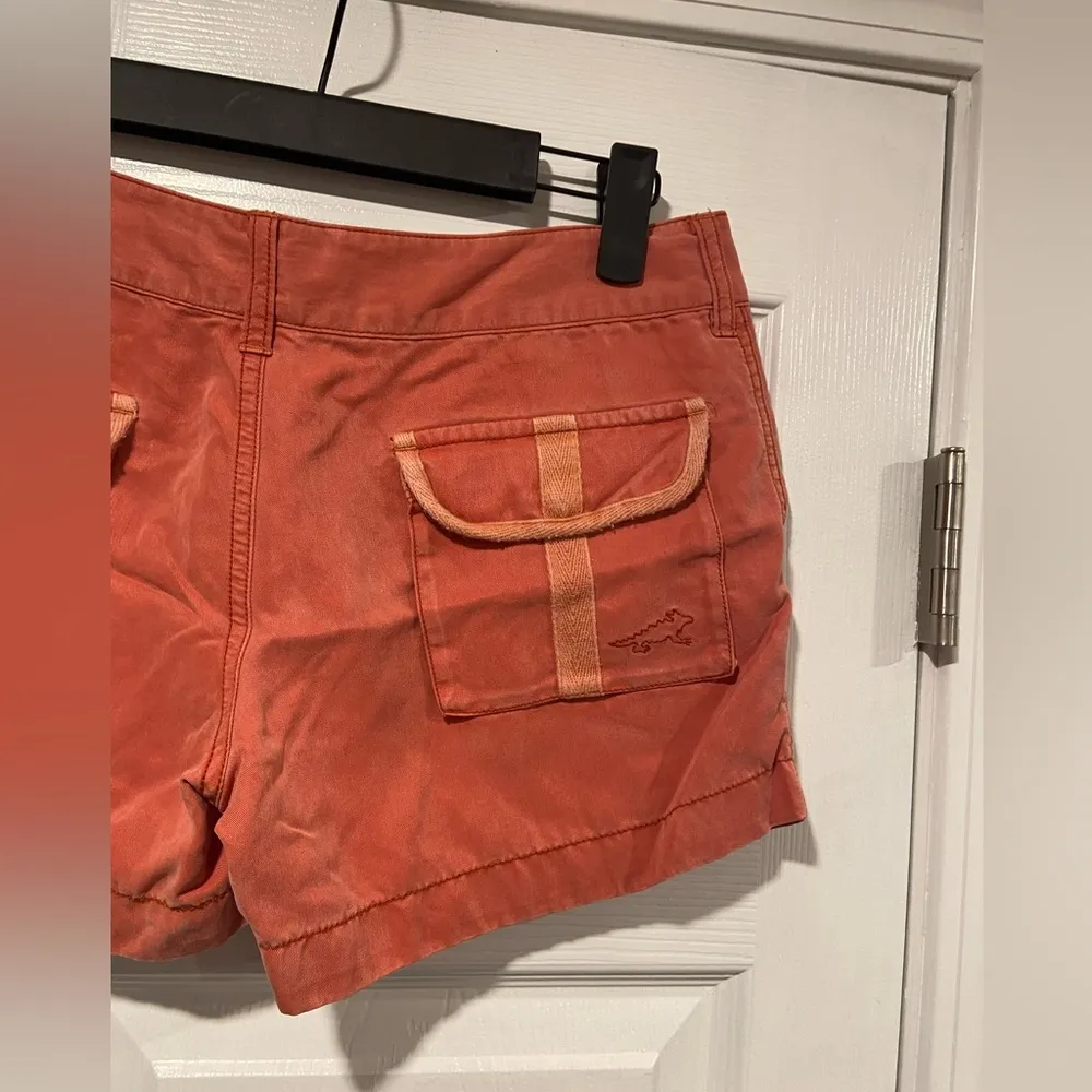 Horny Toad Size 2 Coral Mid Rise Soft Zip Up Snap Outdoor Hiking Shorts - Image 7