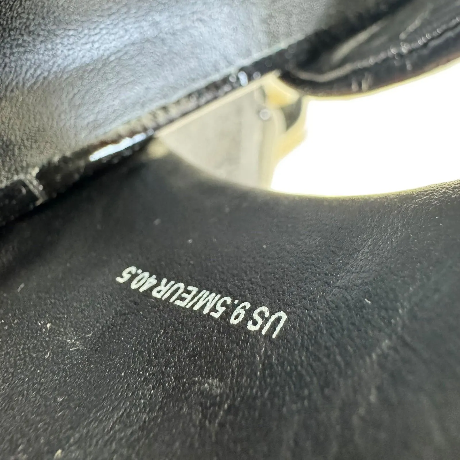 NWOT Vince Gemini Crinkle Black Patent Leather Platform Sandals Size 9.5 - Image 8