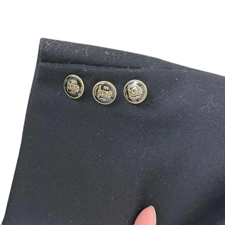 Vintage Pendleton Wool Blazer Women's sz 12 Black Gold Buttons Preppy Academia - Image 7