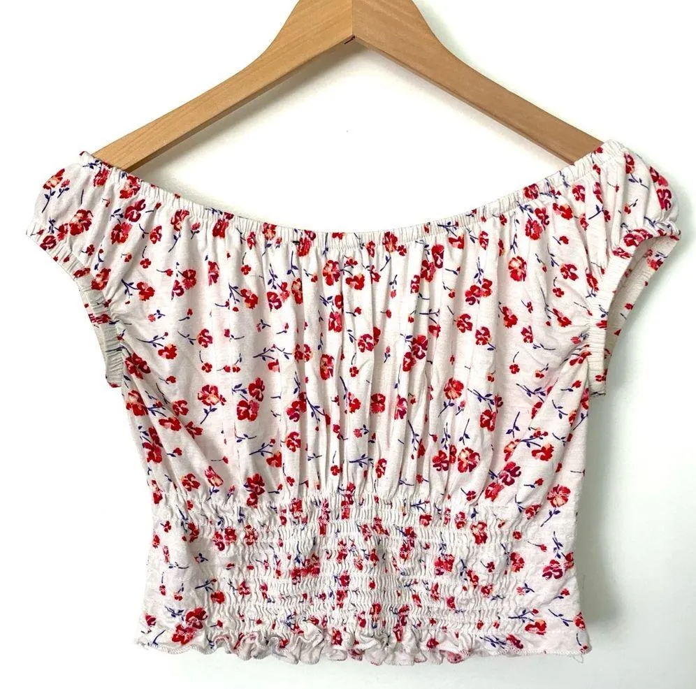 Kendall & Kylie Ruffled Off-The-Shoulder Crop Top - Image 2