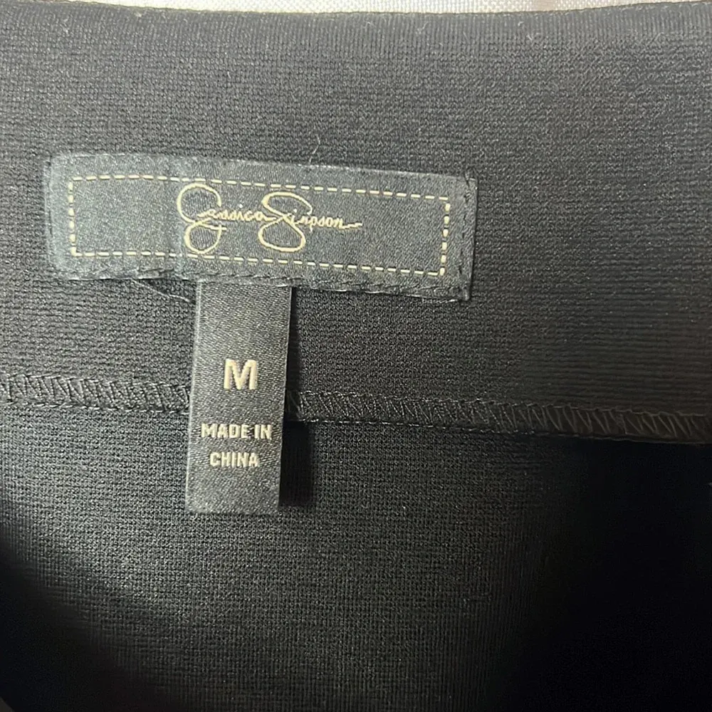 Jessica Simpson Dress Rouched Mini Two-Tone Size M Sleeveless Flattering - Image 5