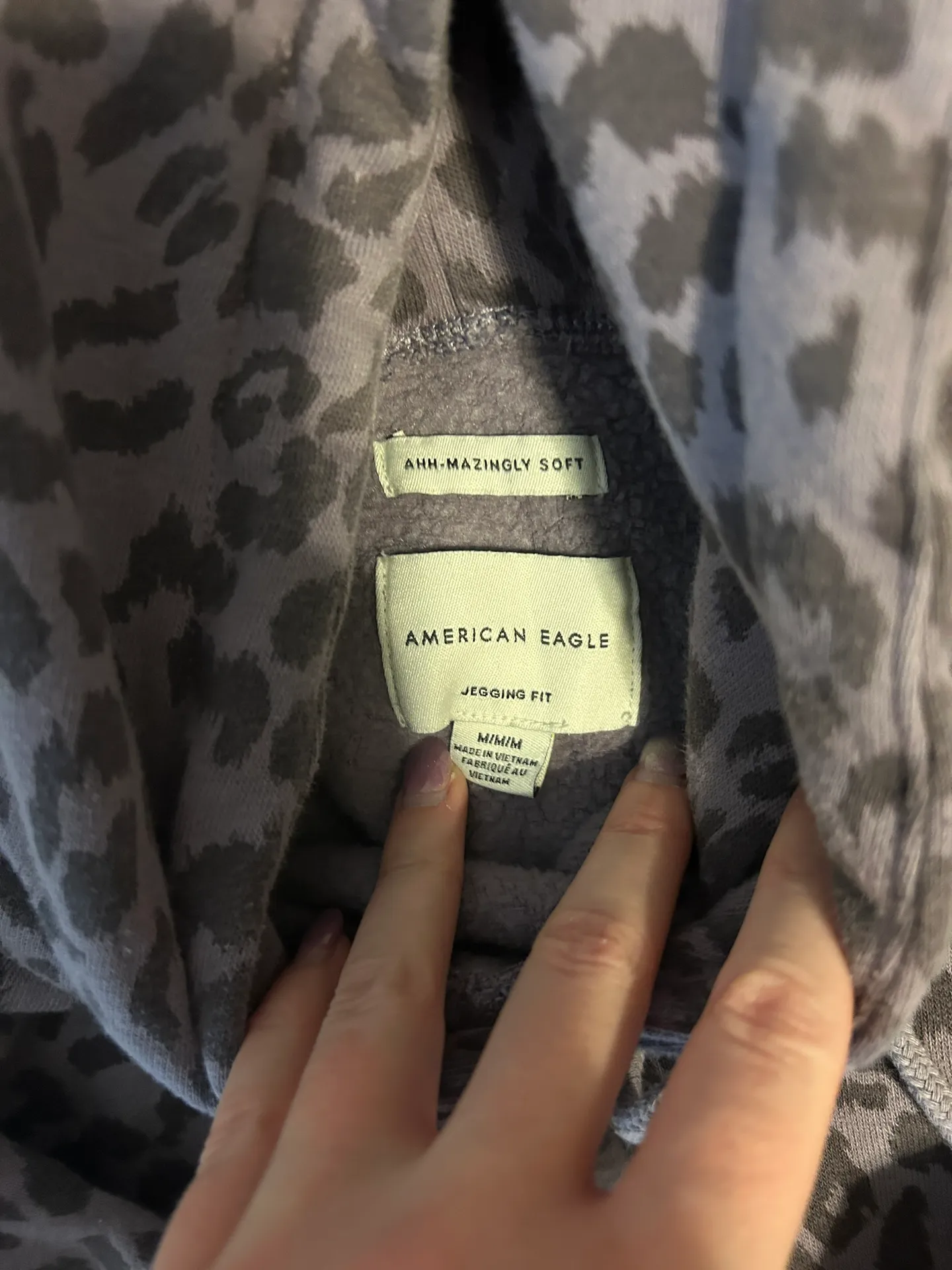 purple leopard hoodie - Image 2