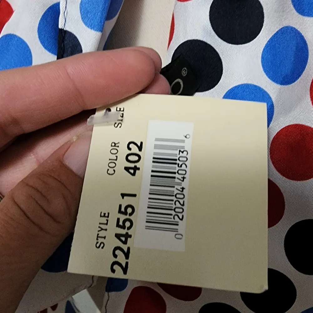 Echo white polka dot silk parallelogram scarf - Image 3