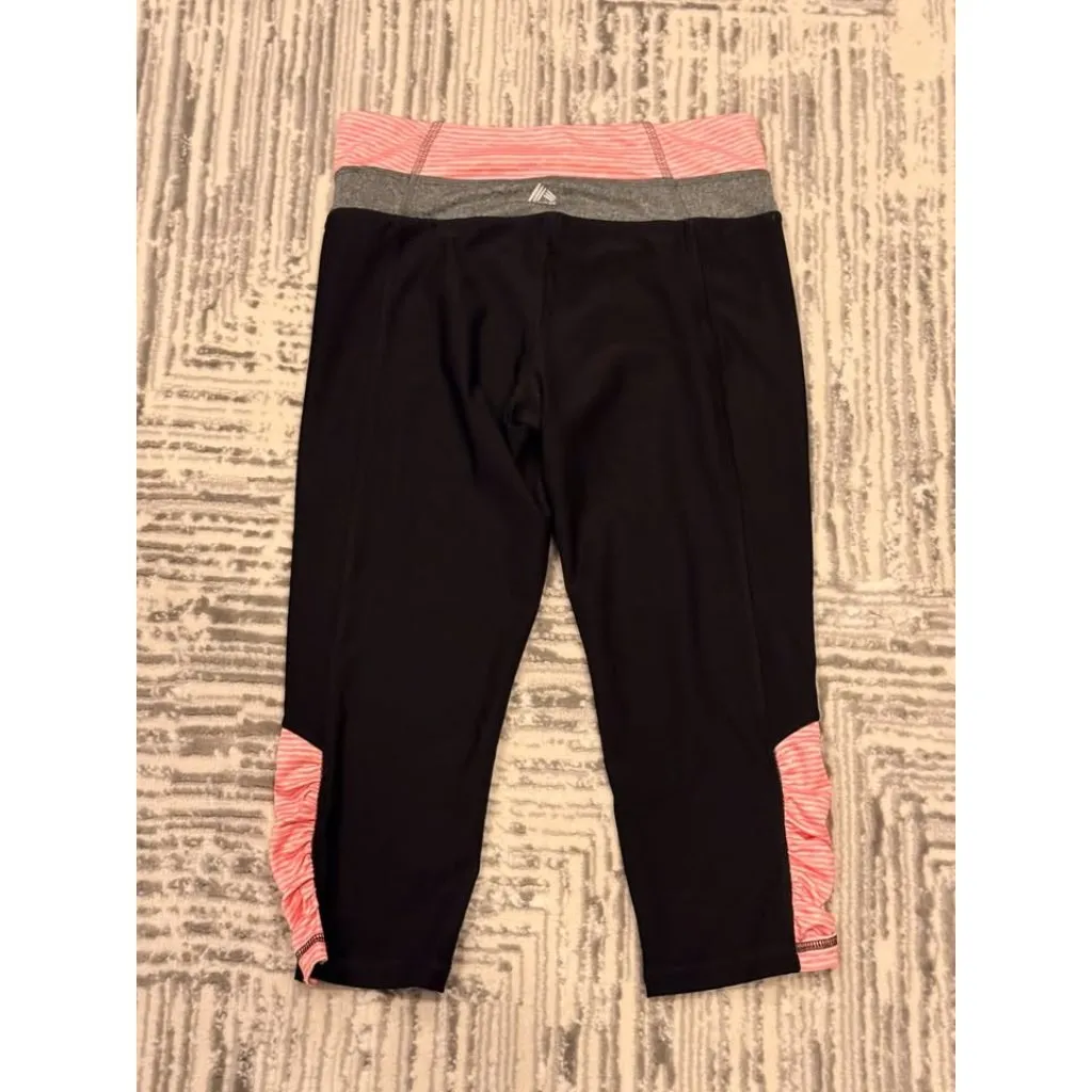 NEW RBX Reebok women's small black/pink/gray capri roused leggings - Image 7