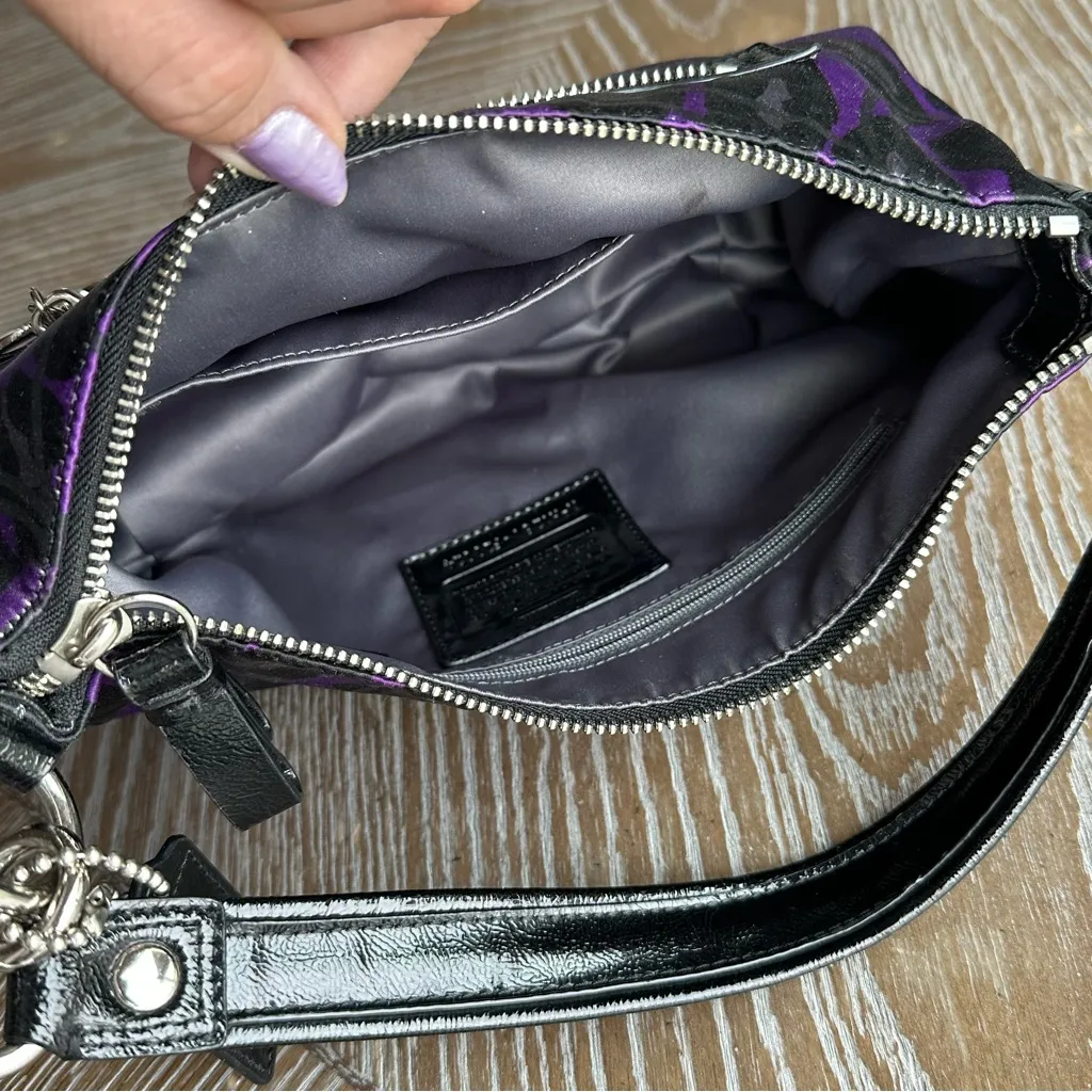 Coach Purple/Black Daisy Ocelot Soho Shoulder Bag 2012 - Image 8