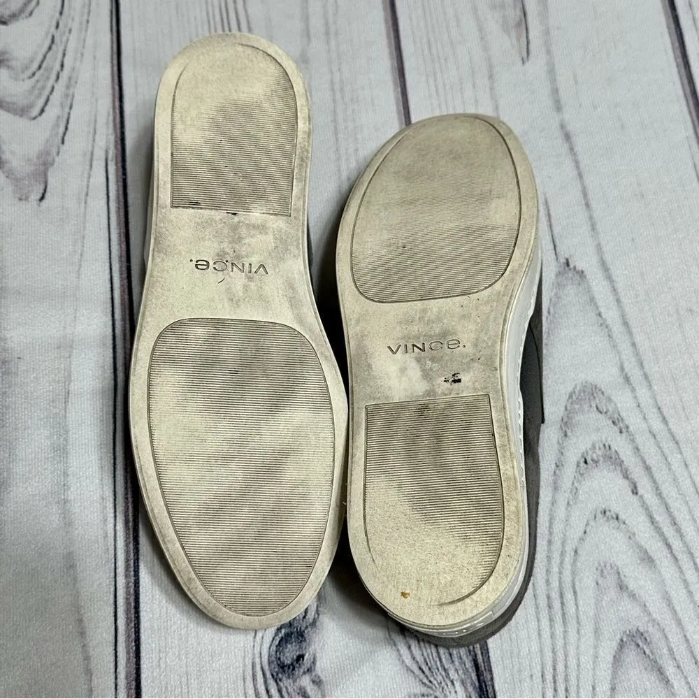 Vince Warren Womens 8 US 38 Gray Suede Platform Slip On Sneakers Shoes Comfort - Image 4
