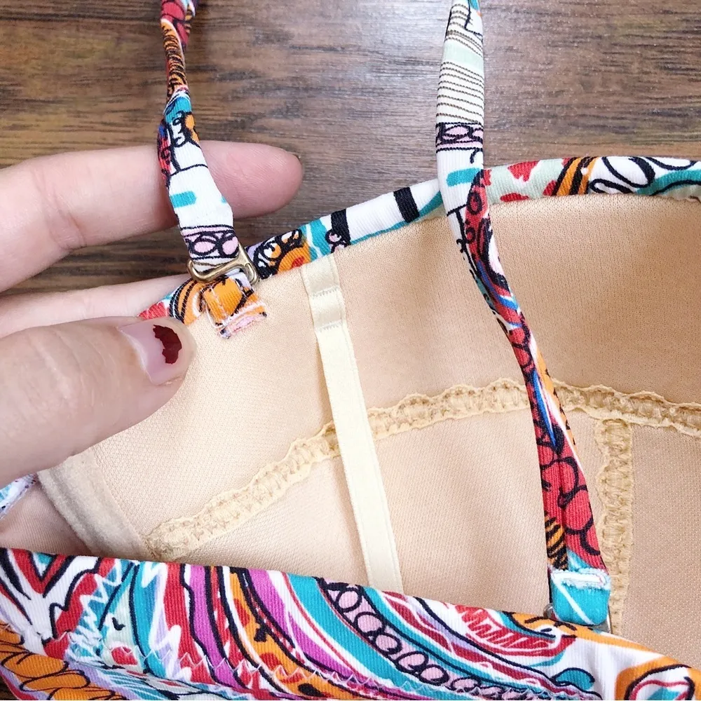 J Crew • One-Piece Swimsuit Ratti Scribble floral paisley underwire colorful - Image 14