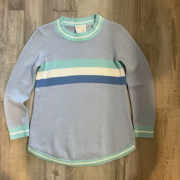 Sail to Sable STS size medium color block crewneck sweater - Image 1