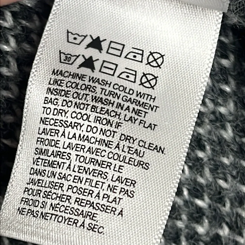 Lucky Brand Gray Camouflage wool blend crewneck Sweater, size XL - Image 11