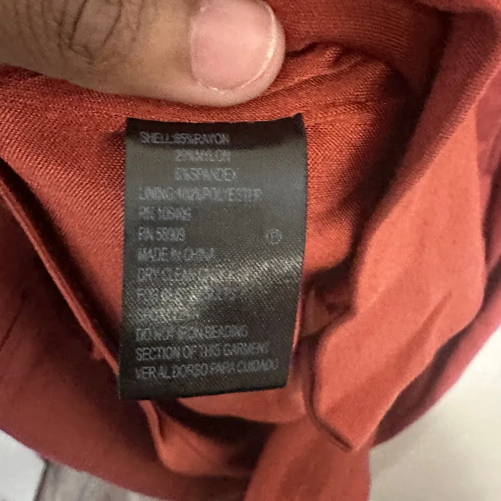 Antonio Melani Dress Size 2 Burnt Orange Embellished Career Cocktail‎ - Image 12