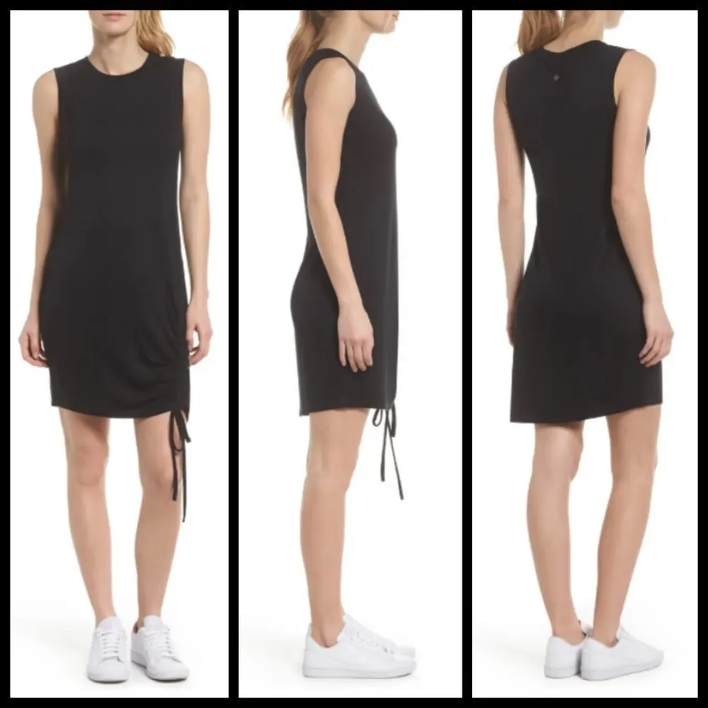 💕ZELLA💕 Post Studio Dress All Day Athletic Dress Athleisure Black XS NWT - Image 3