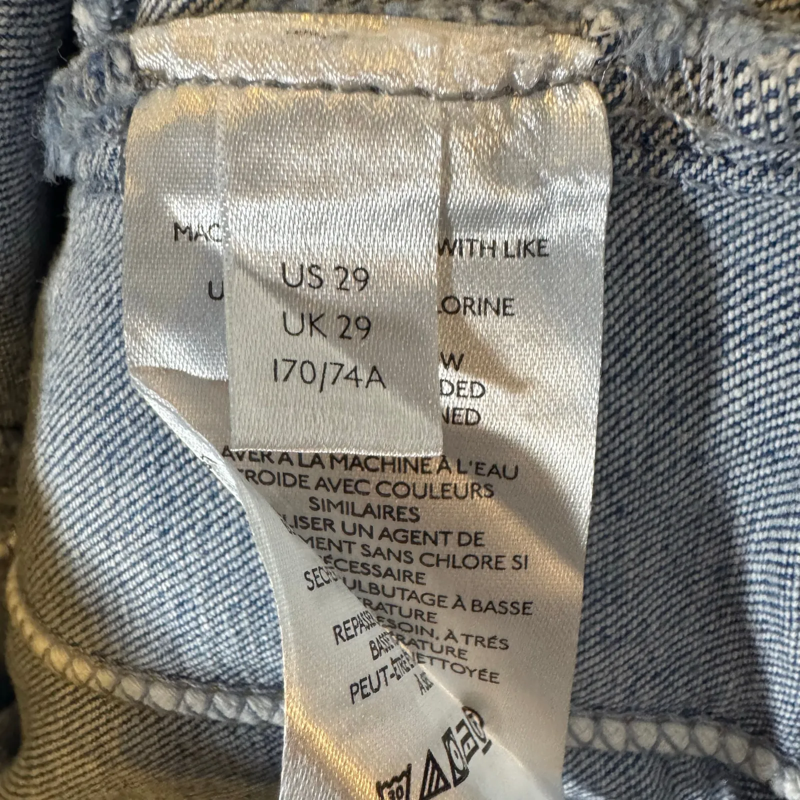 Free People We The Free Ankle Jeans Womens 29 Stretch Booty-Lifting Seam Denim - Image 7