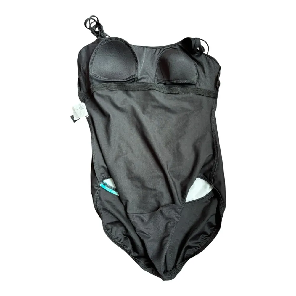 Miraclesuit Fauxkini Caribbean Blue One Piece Swimsuit Style 1742 Size 14L - Image 4