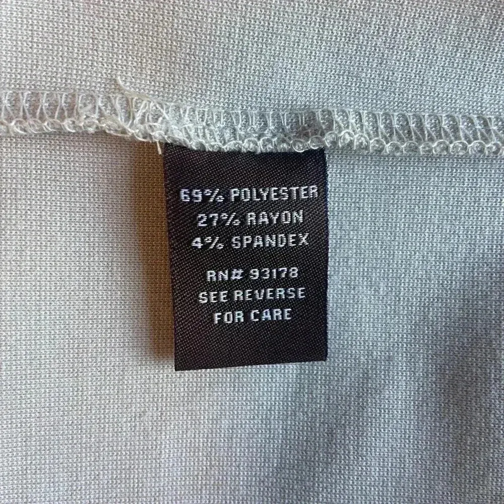 Adrienne Vittadini Neutral Sheath Dress Size 10 Beige Short Sleeve Minimalist - Image 7