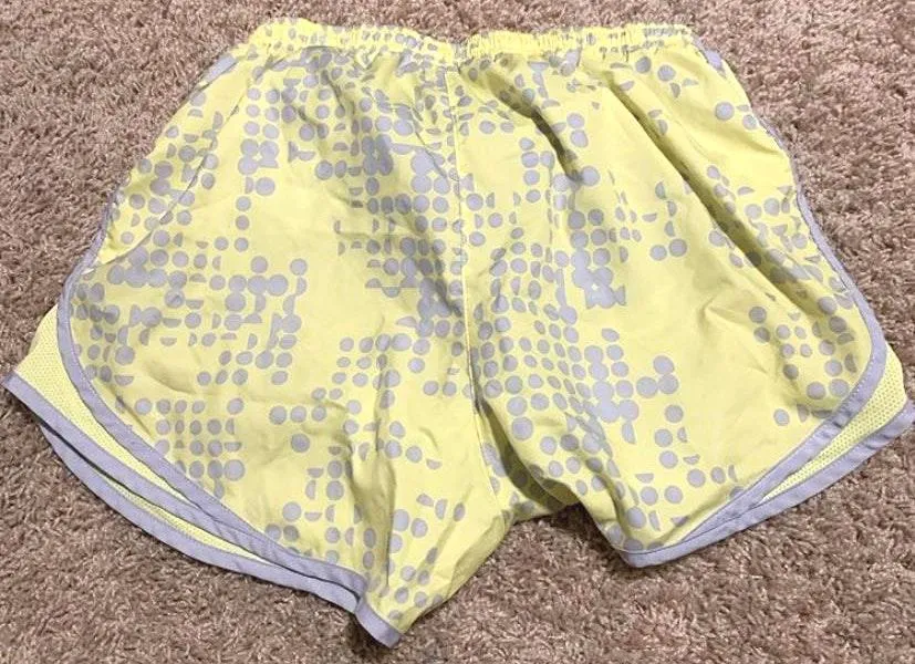 Nike neon and grey running shorts - Image 2