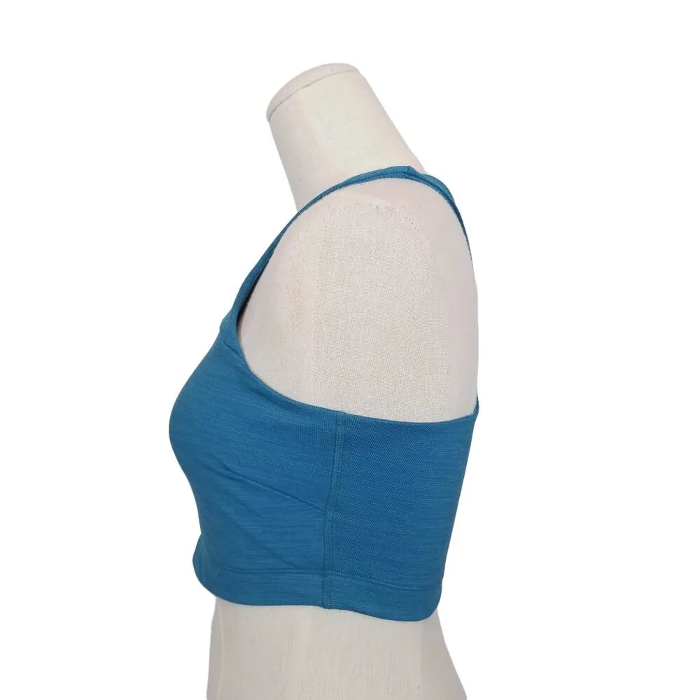 Outdoor Voices Move Free Tech Sweat Crop Top Gulf Teal Sz Small - Image 2