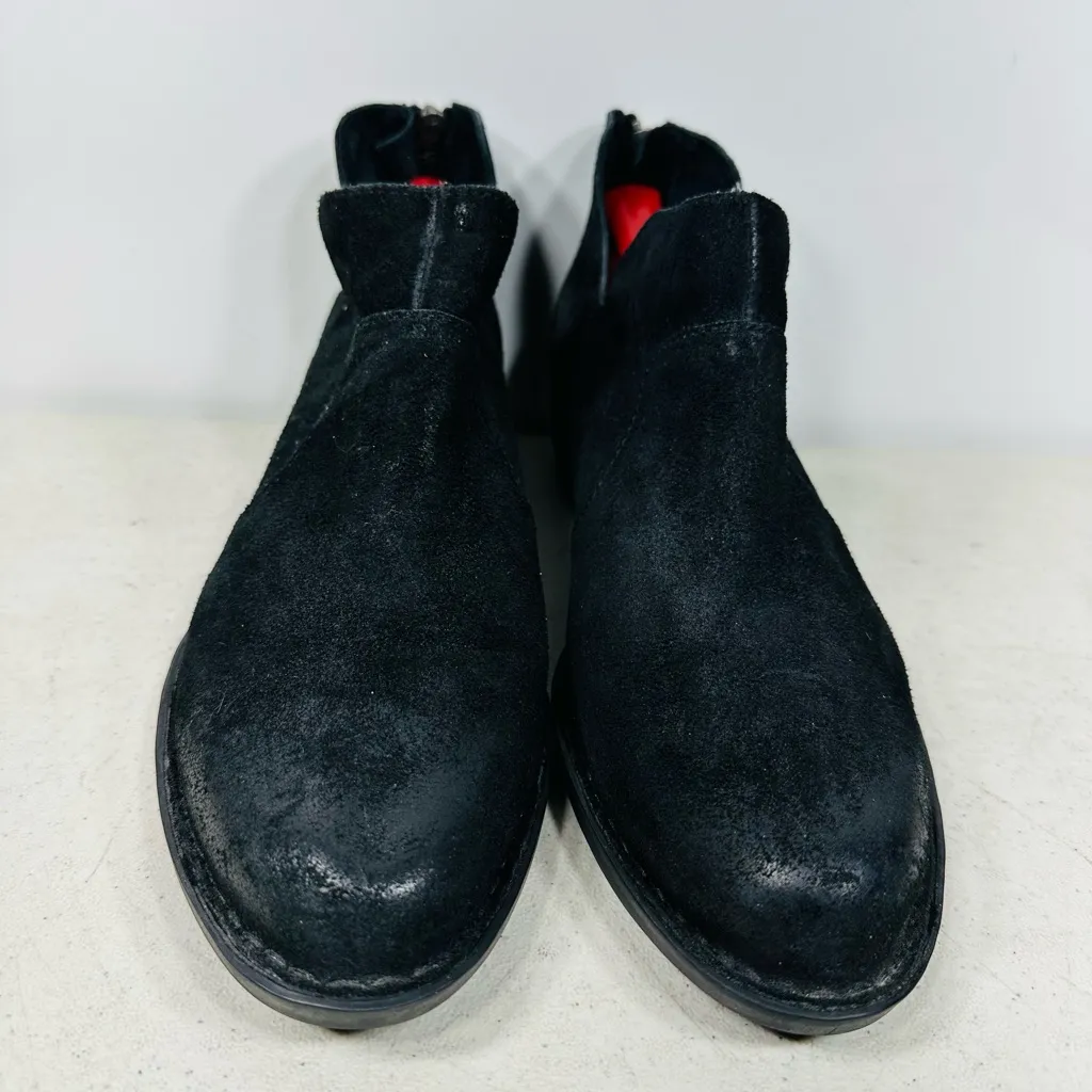 Born Boots Womens 8,5 M Kerri Ankle Booties Black Leather Pull D89909 - Image 3