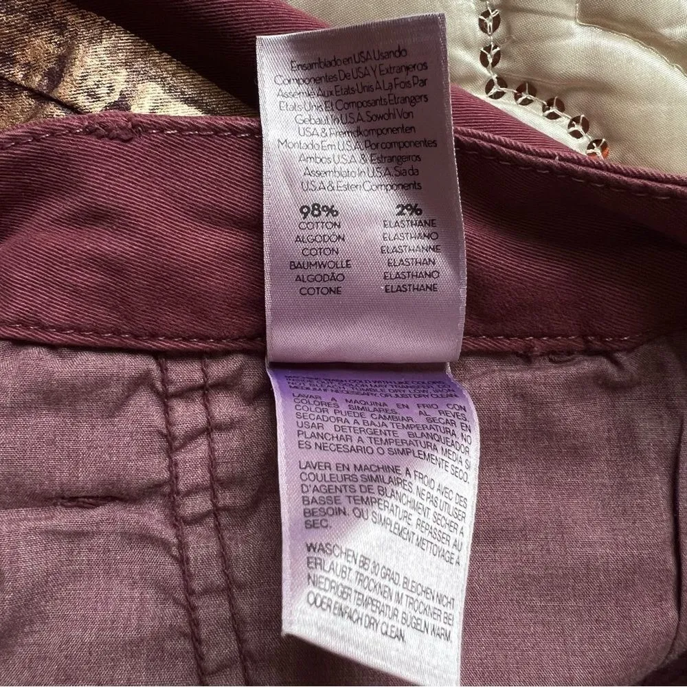 Mother The Shaker Prep Fray Pants in Dahlia Rose Gold Size 31 Red - Image 14