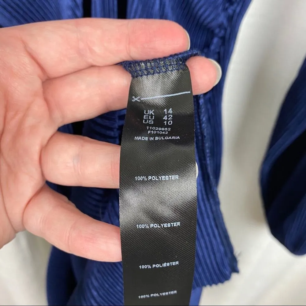 ASOS Maternity Blue V Neck Body Con Dress Sz.10 NWT - Image 12