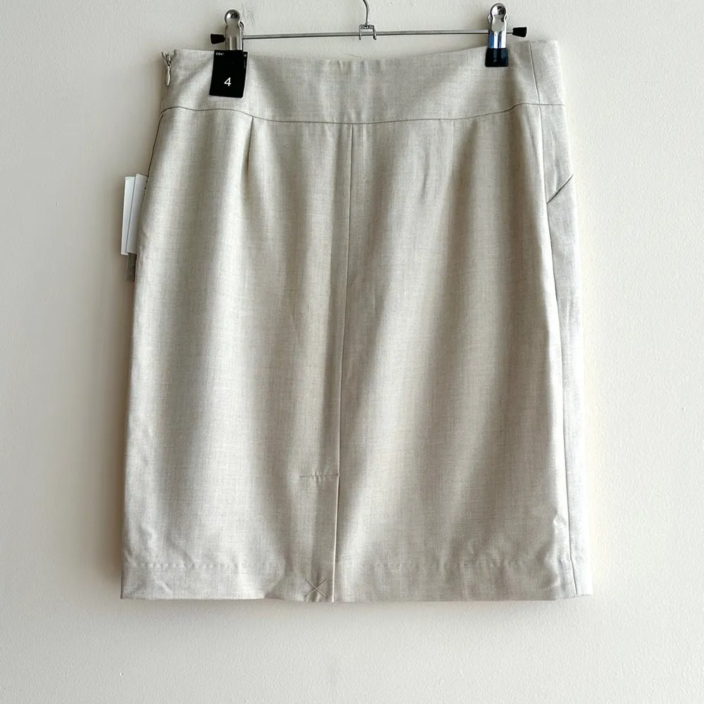 Amanda & Chelsea Pencil Skirt, Contemporary Fit Stretch Skirt, Stone, Size 4 NWT - Image 10